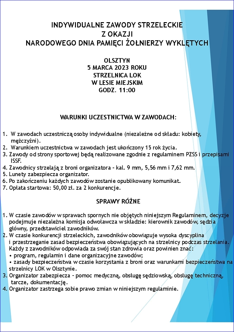 Regulamin zawodów Wyklęci  www 3