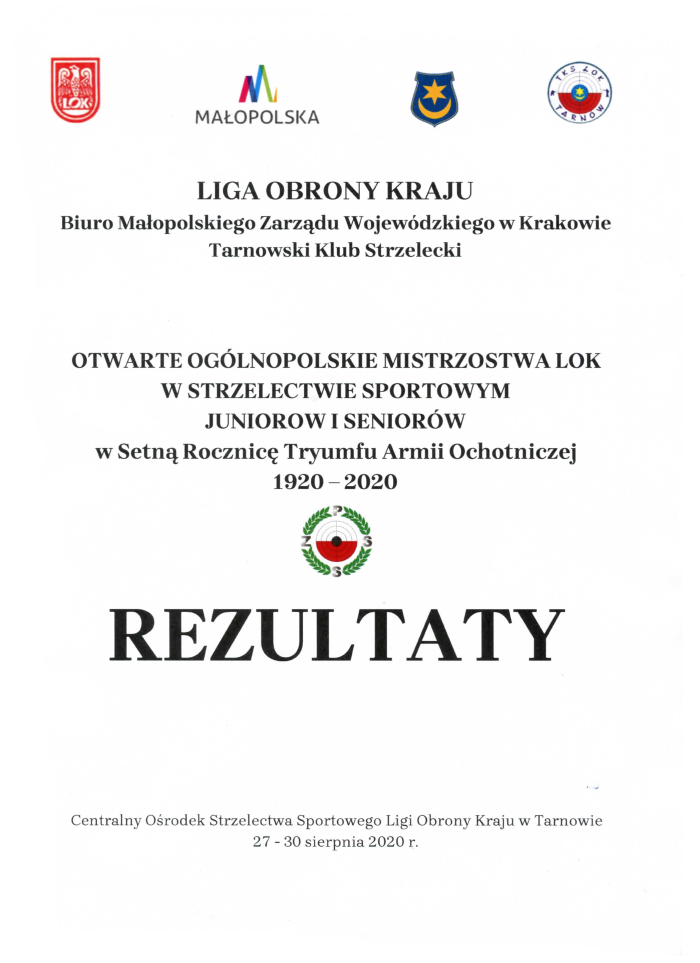 Rezultaty mistrzostw 2020 1w