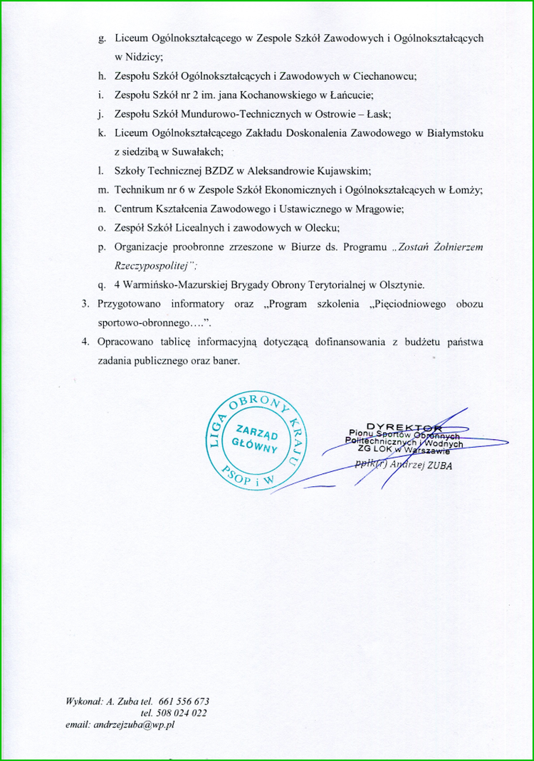 oboz szkoleniowy c