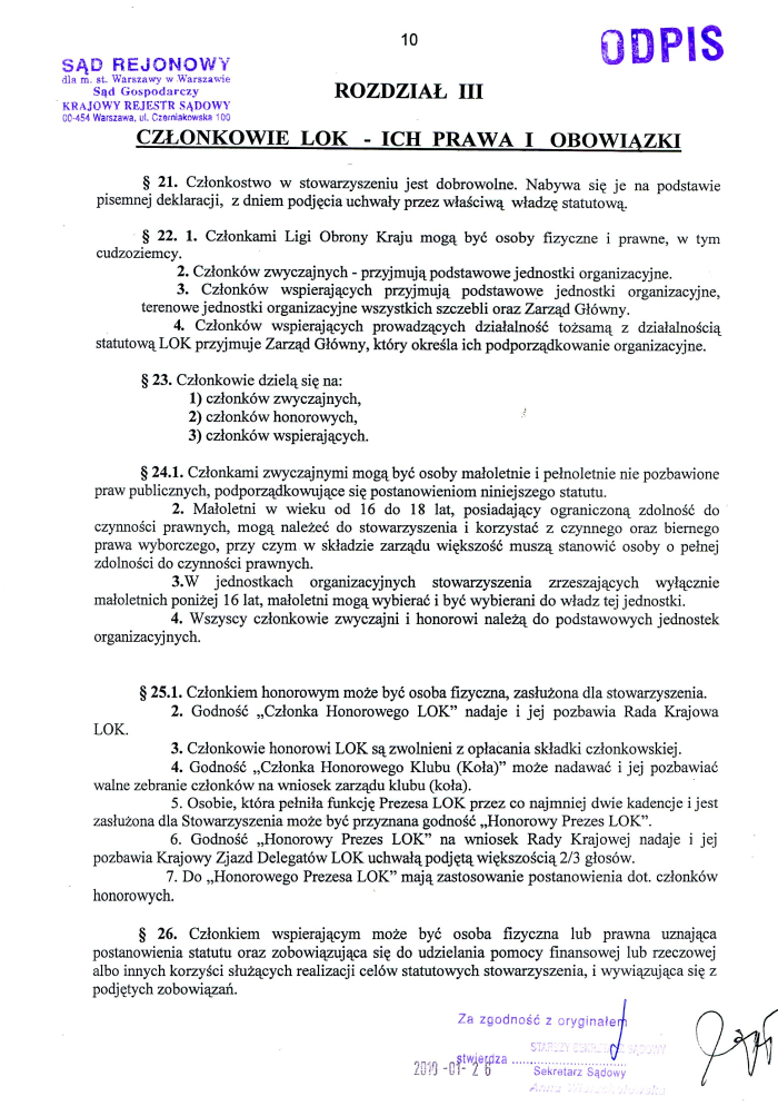 ​statut 2016 10