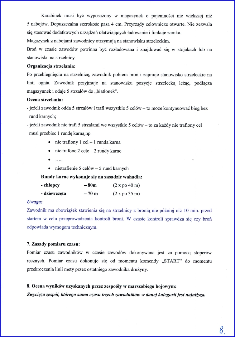 regulamin 8