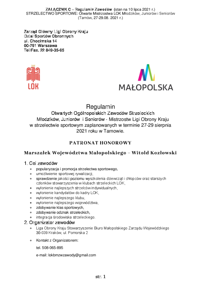 regulamin kraków 1