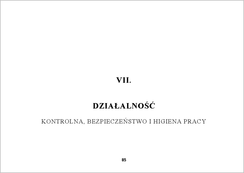 spis treści VII