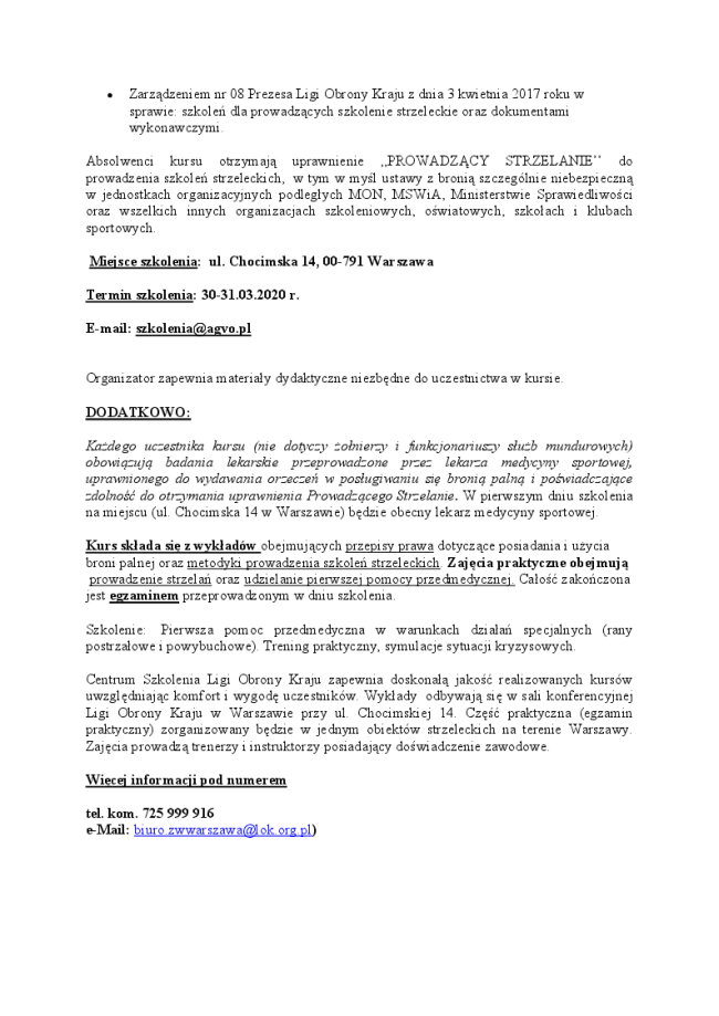 ulotka - prowadzący strzelanie www2