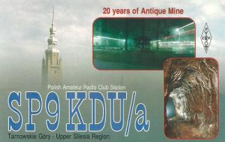 2. Okolicznościowa karta QSL SP9KDU/a (1995 r.)